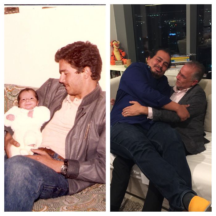 My nephew and I 30 years later...