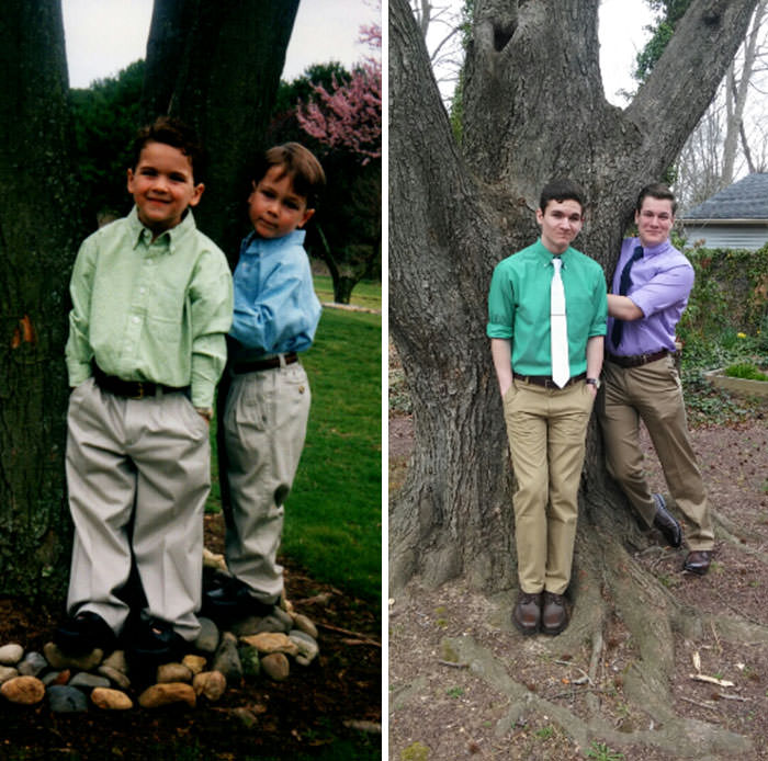 My brother and me, 2002-2016.