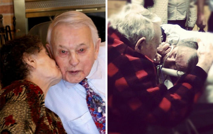 He sang to her every night before bed. Moments before she passed on, he did the same. 70 years of true love.