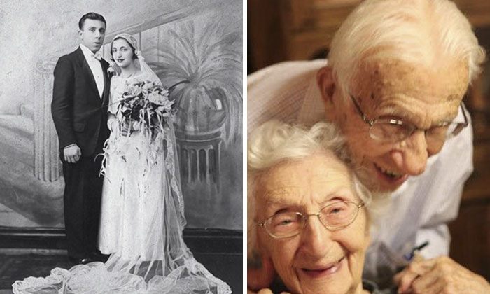 Couples then and now photos