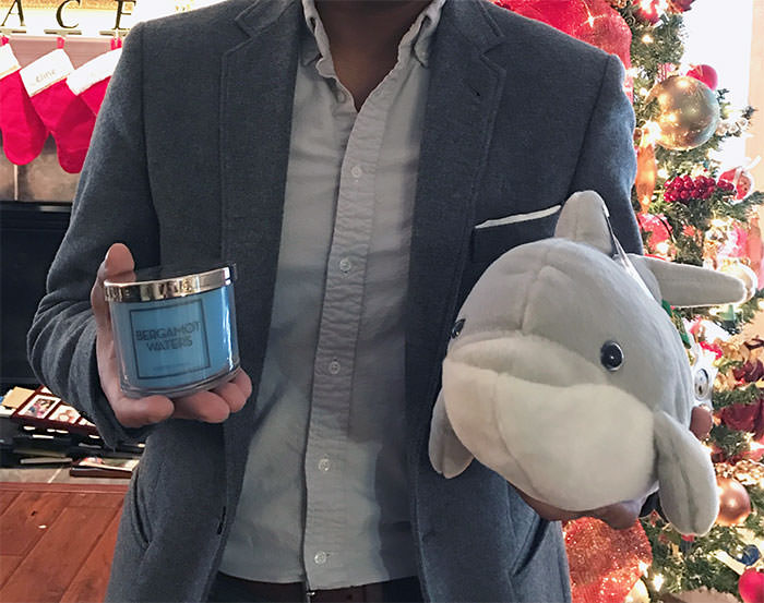 "A sense of purpose" I dismissively said when my sisters asked me what I wanted for Christmas. So they got me a water-themed candle and a stuffed dolphin. You know, "a scent(s) of porpoise."