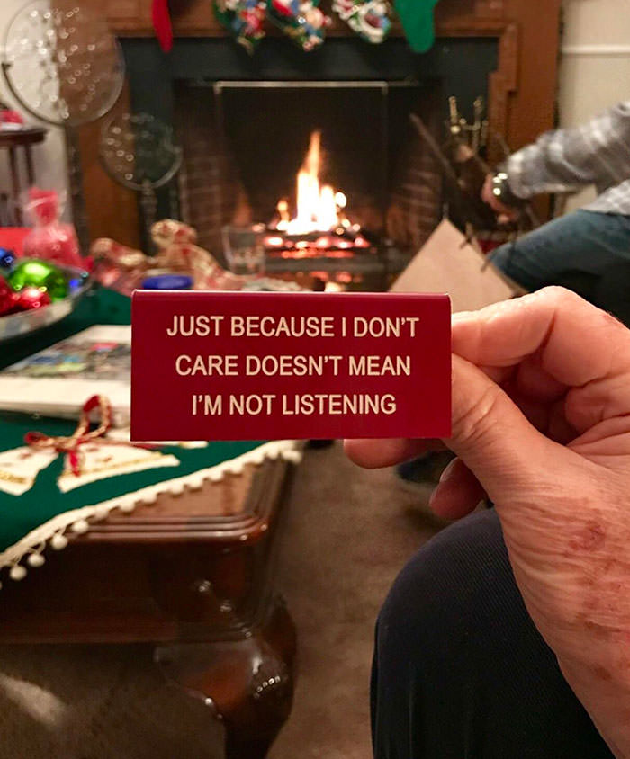 Extremely appropriate Xmas gift my grandfather received.