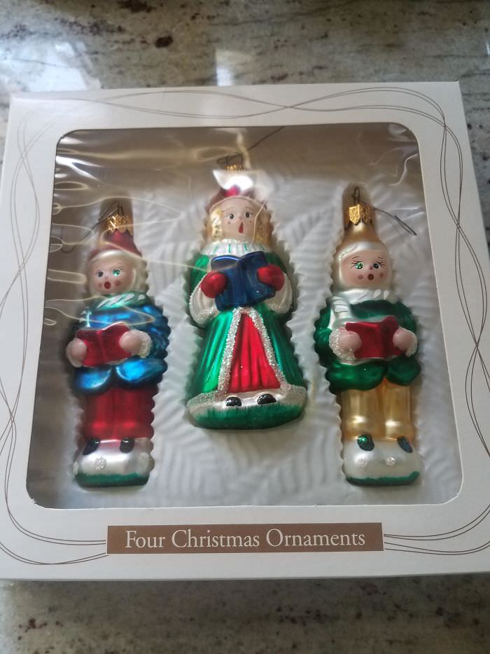 These four ornaments.