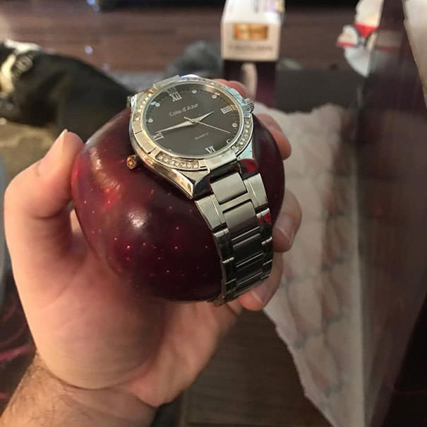 My friend got an Apple Watch for Christmas from his wife.