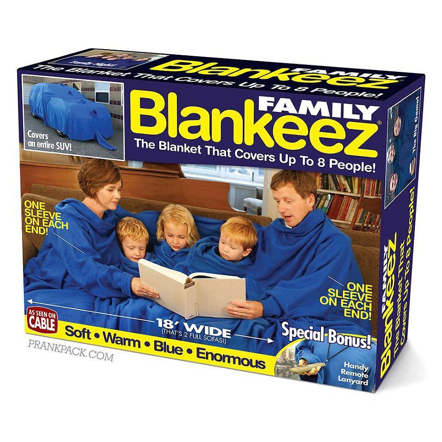 The blanket that covers up to 8 people
