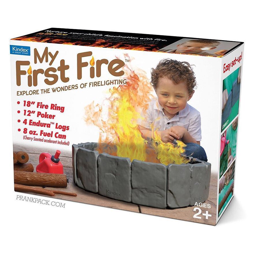 Let your toddler explore the wonders of fire-lighting