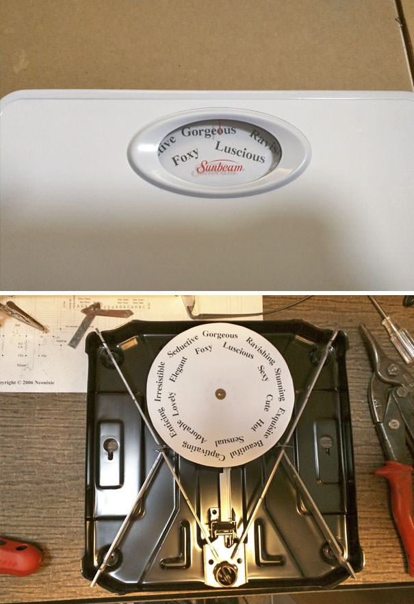 I replaced my wife's bathroom scale.
