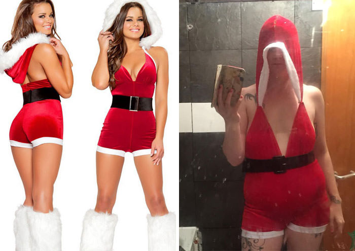 This mom ordered a sexy Santa outfit from eBay.