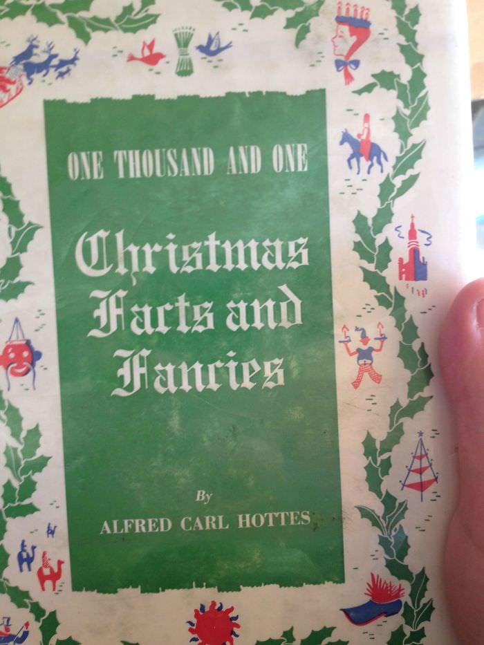 Terrible font choice on a Christmas book made me do a double-take.