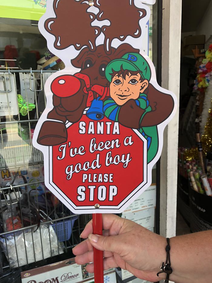 Please stop, Santa.