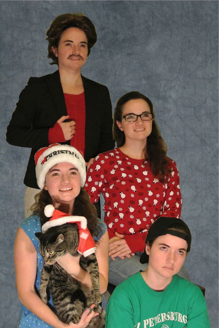 This year, I began living alone for the first time. This is my Christmas card.