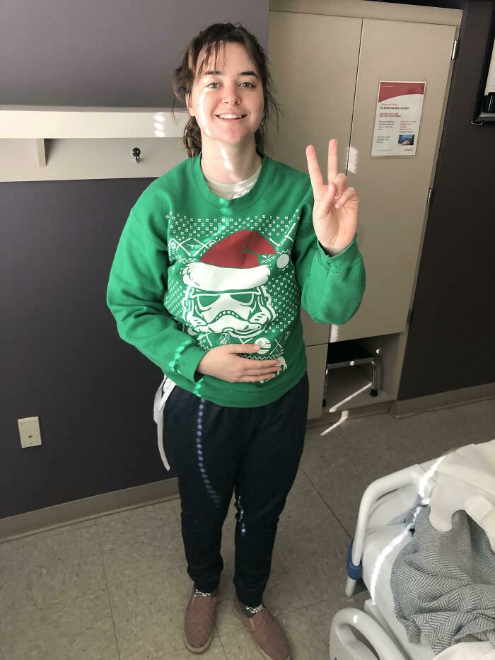 After being in and out of the hospital the past week, I got discharged today on Christmas.