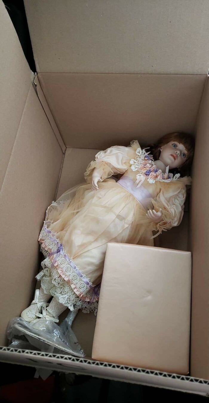 From 2012-2018, my now girlfriend was in an abusive relationship with her youngest son's dad. She had a collection of 26 porcelain dolls she'd been collecting since childhood. When she escaped with her kids, he smashed them all. This Christmas, I got her a new start to a new collection. I love her.